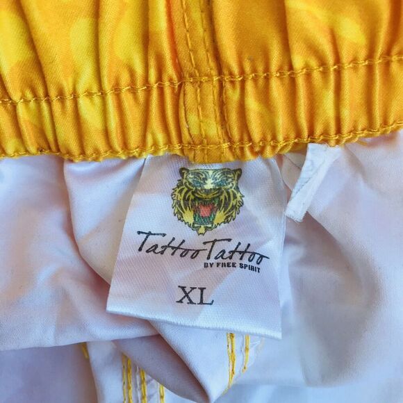 Tattoo Tattoo By Free Spirit Tiger Board Shorts Swim Trunks Size XL EUC - Picture 9 of 10